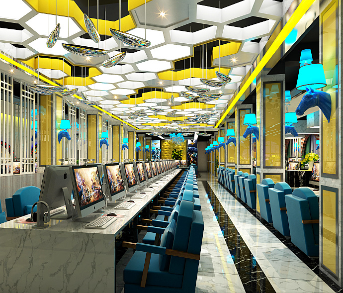 網(wǎng)咖網(wǎng)吧裝修設(shè)計案例