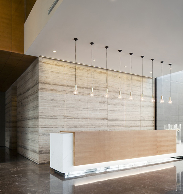 前臺辦公室裝修效果圖-合肥卓創裝飾公司