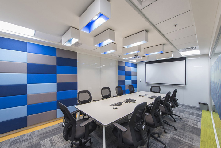 時尚辦公室裝修效果圖-1500平方辦公室裝修設計案例-合肥卓創裝飾公司