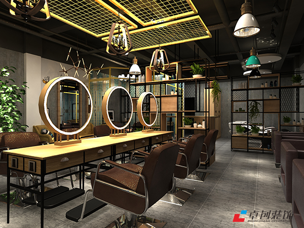 現在流行的美容美發店設計案例效果圖